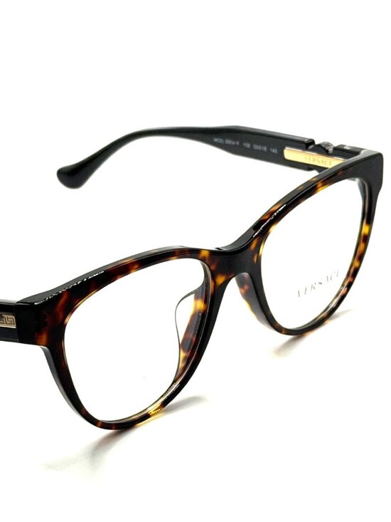 NEW VERSACE VE3304-F 108 HAVANA WOMEN EYEGLASSES 53MM 18 140